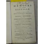 Memoirs of the Bastille. Containing a Full Exposition of the Mysterious Policy and Despotic