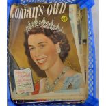 Woman's Own Magazines quantity from 1950's also magazines recording royal events