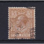 Great Britain 1912-24-5d bistre-brown (SG383) fine used