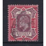 Great Britain 1911-13-10d dull purple and scarlet (SG309) very fine used