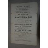 Surrey Woking Baker & Sons April 28th 1890 Auction Catalogue; For the Sale of 94 plots of freehold