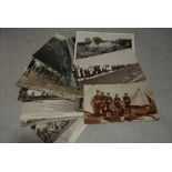 Military Camp Postcards Edward VII and WWI Cards - A fine batch with better RP Cards - A good Lot (