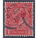 Great Britain 1912-24-1d Scarlet-vermillion,(SG361) fine used.