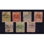 Iran 1925-Surcharges set, SG595/601, fine used