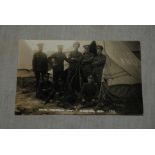 Hampshire Regiment, 4th BN (T.F.) 1913 Fine section with weapons outside the tent, Blandsford, photo