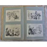 Punch - cuttings and Cartons-WWII 1943-1949 in two scrapbooks, wide range and satirical and