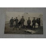 Finsbury Rifles (11th London BN) Troops at camp. Fine early RP postcard