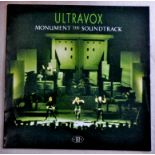 Ultravox-Monument the Soundtrack-Chrysalis-CUX1452-with inner sleeve good condition