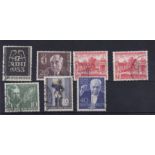 Germany Berlin 1953-54 Commemoratives (7) used Cat £67