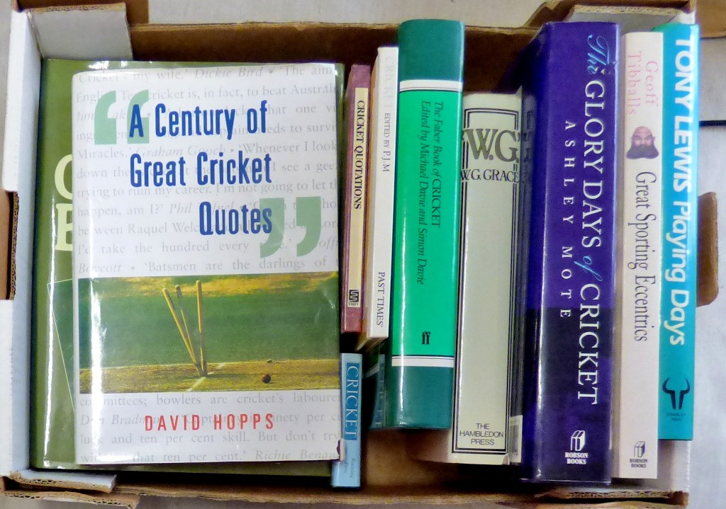 Cricket-Modern Library part 1, includes The Glory Days of Cricket By Allen Mote, Great Bowlers by