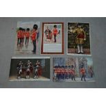 Scots Guards - Range of colour artist cards including Harry Payne (2), (10) in total.