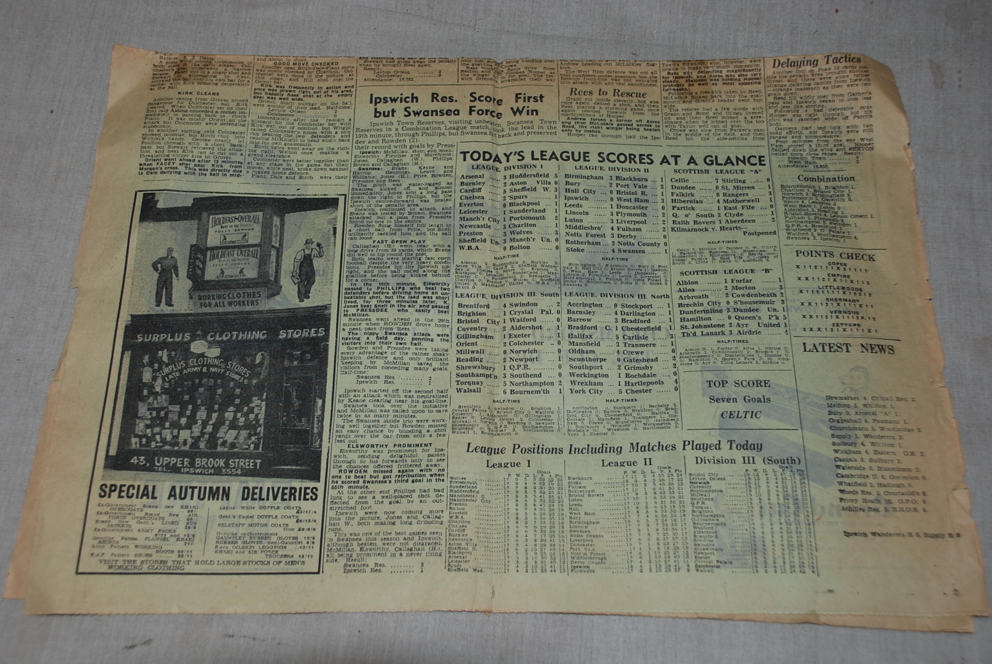 Football Star Newspaper Ipswich November 13th 1954 - Image 2 of 2