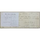 Thailand 1899-Court Fee Adhesive on Document, very interesting lot.