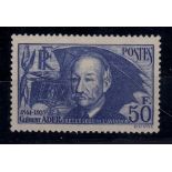 France 1938 Clement Ader (air pioneer) 50fr, SG 612a u/m mint