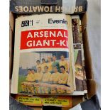 Arsental Football Club - Newspaper/Magazines mostly relating to Cup Matches 1970's - 1990's