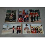 Coldstream Guards Artist Postcards including Harry Payne 'The Badge and it's Wearer' (10)