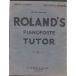 Poland's Pianoforte Tutor, Revised edition Continental Fingering Paperback , 1985. Good sheet