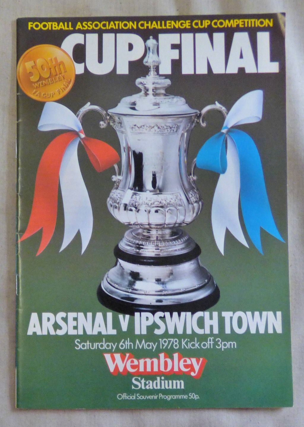 Arsenal v Ipswich Town Cup Final Programme 1978