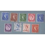 Great Britain 1958 Graphite set SG 587/594 VFU