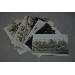 WWI RP Postcards (mostly) - fine camp groups (10)