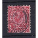 Great Britain 1912-1d aniline scarlet(SG343) fine used.