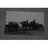 Royal Artillery - Horse Drawn unit at Larkhill Camp - Fine RP WWI