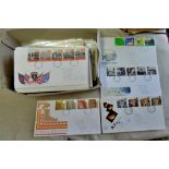 Great Britain 1988-1998-First Day Covers, clean some addressed, A/T, nice lot (100 approx)