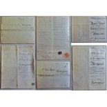 Surrey Manor of Pyrford 1896 6th January Admission of Mrs Alicia Compton vellum document special