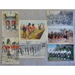 The Queen's Own Cameron Highlanders - a range of Band RP's and colour cards (7)