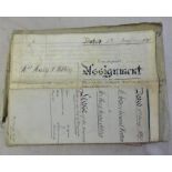 Gloucester Legal Documents several vellum inc. 1893 lease of the Northgate Hotel, 1895 assignment of