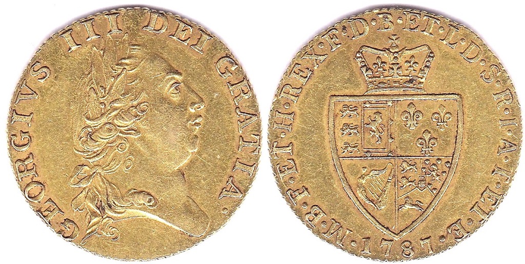 Great Britain 1787-Gold George III Guinea, EF S 3729. - Image 5 of 6