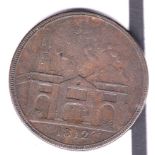 Token 1812-Hull Lead Works Penny, Payable in Bank of England or Hull Notes, VF+