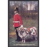 The Sutherland Foresters (Nott's and Derby Regiment) Fine colour postcard of the Regimental Ram (