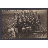 Cavalry WWI era RP Postcard "Cavalry Massed Bands, Aldershot. An excellent scene.
