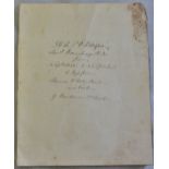 SHIPS LOG Sheerness to Heliogoland and back 1852 handwritten by Lieut Bainbridge RN HMS Wildfire,