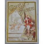 Gaiety Theatre Mr Henry E Dixey in the burlesque "Adonis" programme pencil date 1886