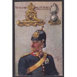 Royal Artillery - Fine Harry Payne artist card - 'The badges and their wearers'