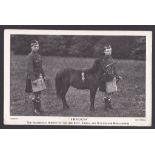 Argyll and Sutherlanders - 3rd Bn Regimental Mascot "Fraoch" RP Postcard used 1917.