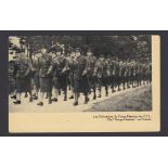 The "Corps Feminin" on Parade WWII RP Postcard