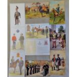 The Dragoons and Hussars - Colour Postcards including: The Yorkshire Hussars, The Queen's Own