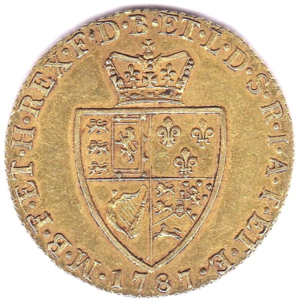 Great Britain 1787-Gold George III Guinea, EF S 3729. - Image 4 of 6