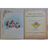 God's Beautiful Ten Commandments by Rev Daniel A Lord illustrated by Ann Elizabeth 1944 pub New