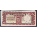 Australia-Commonwealth Bank 1949 Ten Pounds, Rare Note V17 465394 Coombs-Watt signature Pick 28c R60