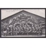 1st Coy of London (R.G.A.) Vols, Brass Band RP postcard. Circa 1910)