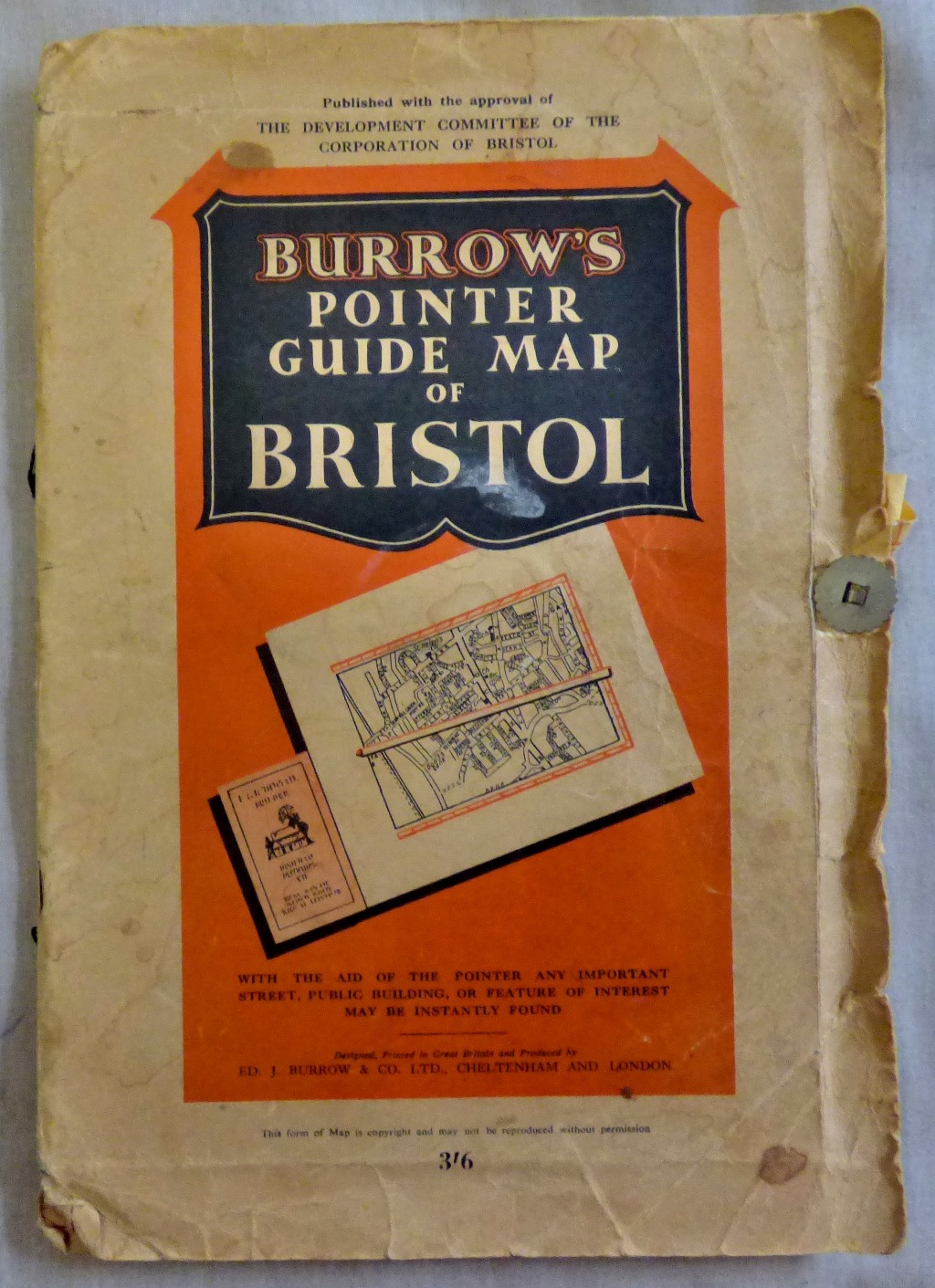 Bristol Burrow's Pointer Guide Map some good advertising pages - Image 2 of 2