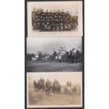 Army Service and ordnance Corps WWI Horse Drawn Logistical Supplies - two photo postcards and 1913