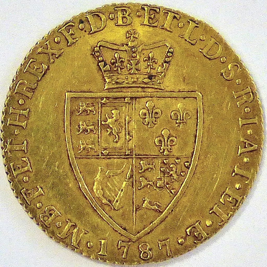 Great Britain 1787-Gold George III Guinea, EF S 3729. - Image 3 of 6