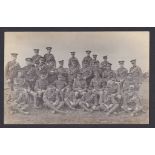 Royal Field Artillery (5th Warwick's) Fine photo card of Officers and NCO's