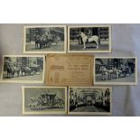 London/Royalty - The Royal Mews Buckingham Palace - Set of six postcards by Tuck, mint, Landan's and