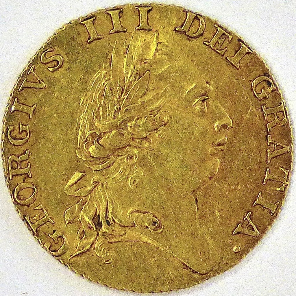 Great Britain 1787-Gold George III Guinea, EF S 3729. - Image 2 of 6